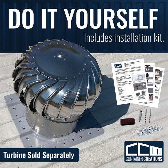 AdaptAIR™ Roof Vent for Conex Shipping Container, Reduce Condensation ...