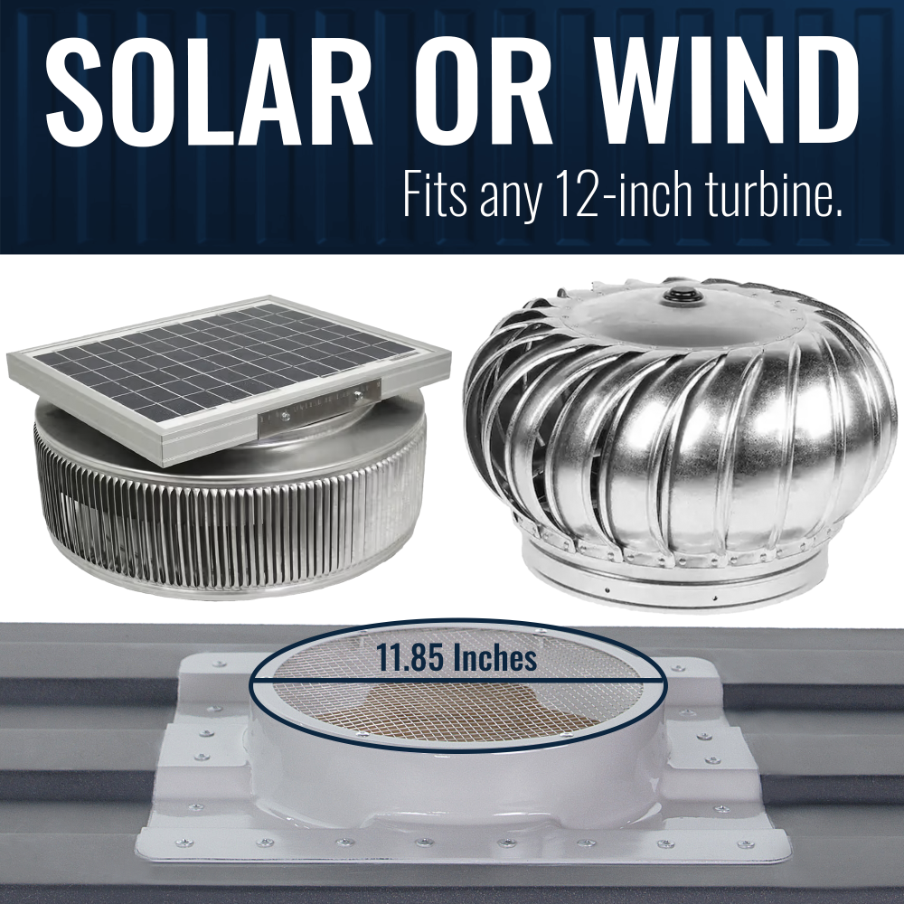 AdaptAIR™ Roof Vent for Conex Shipping Container, Reduce Condensation ...