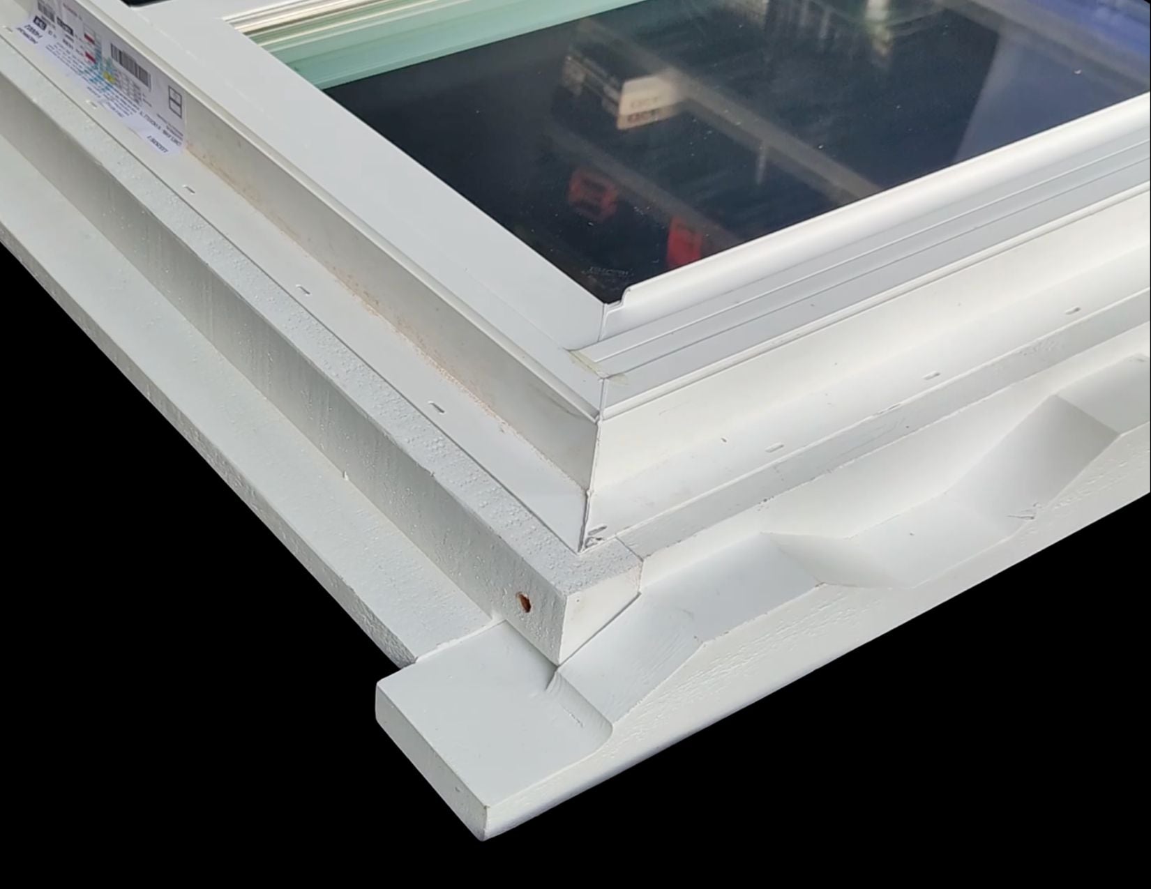 Seal and attach the residential window to the ContainerREADY frame