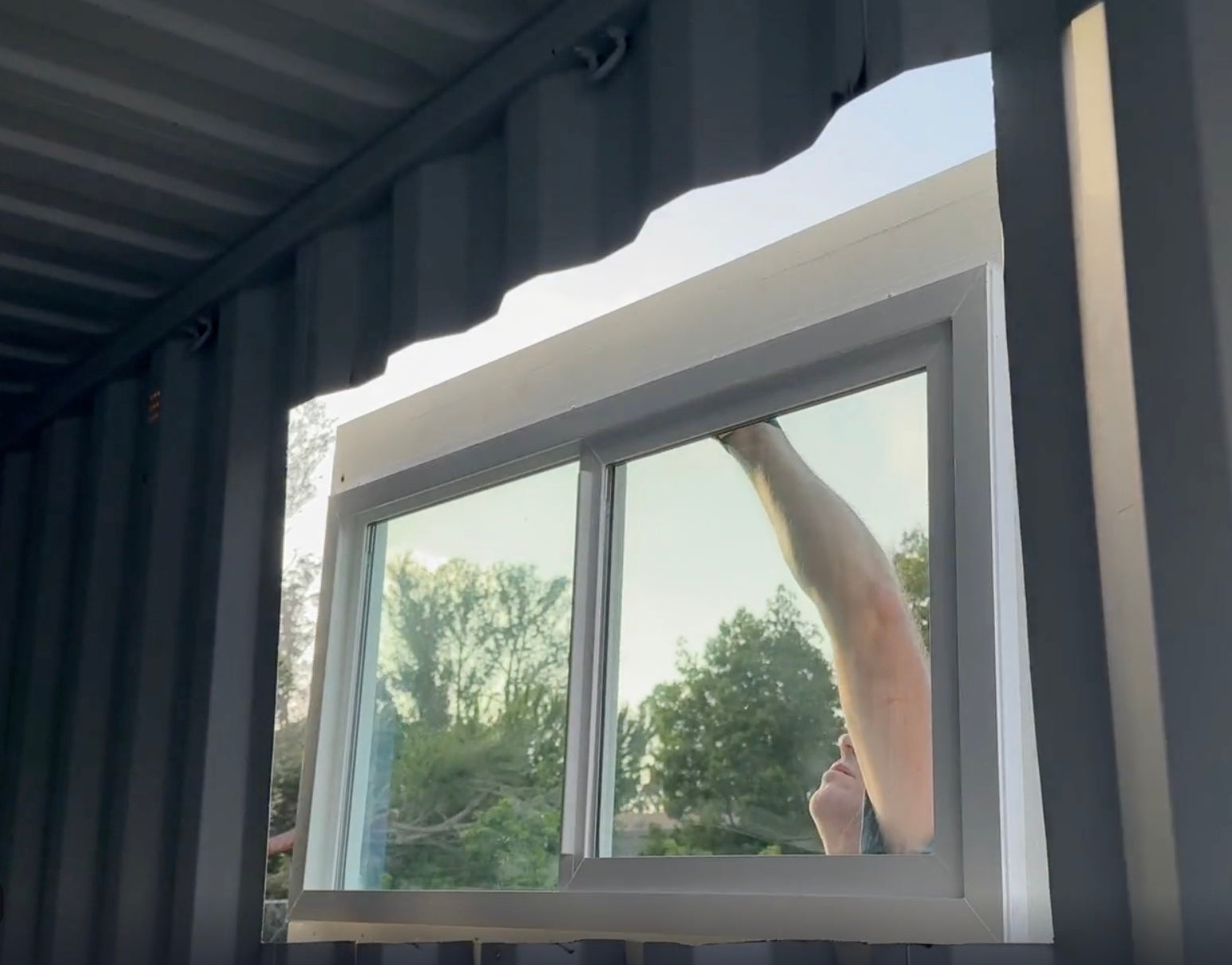 Set and secure the ContainerREADY assembly in the container opening