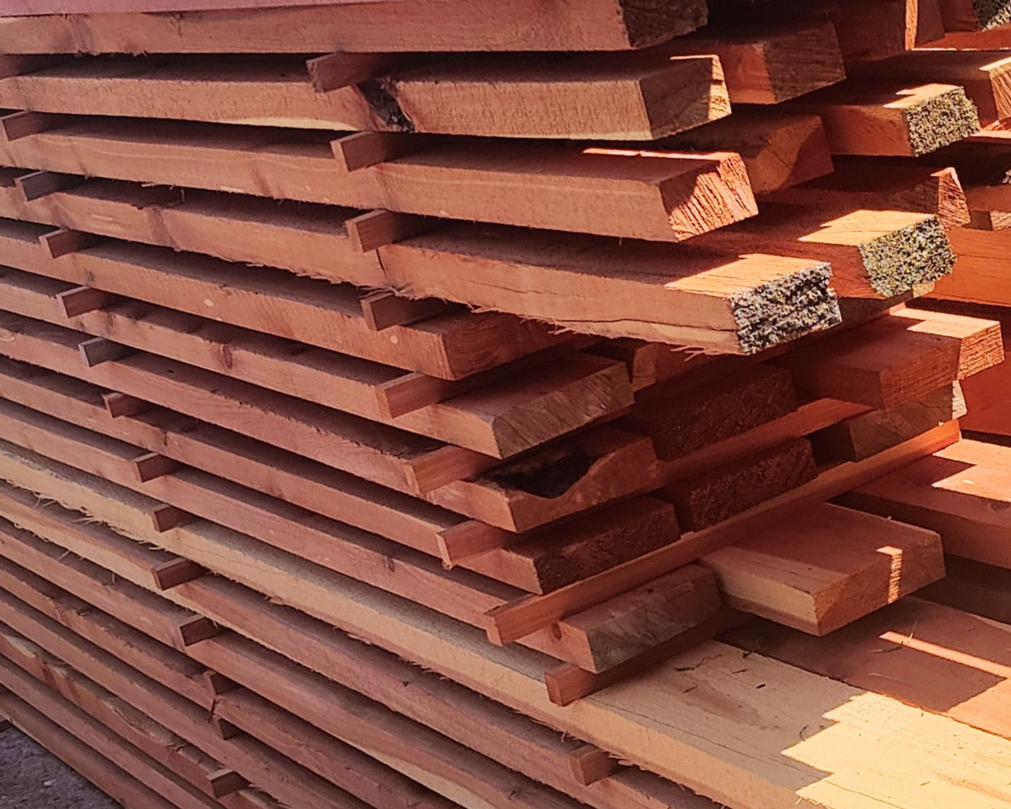 Premium cedar stacked for ContainerREADY components